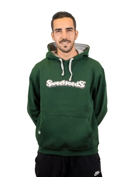 Letter logo relief Hoodie, green